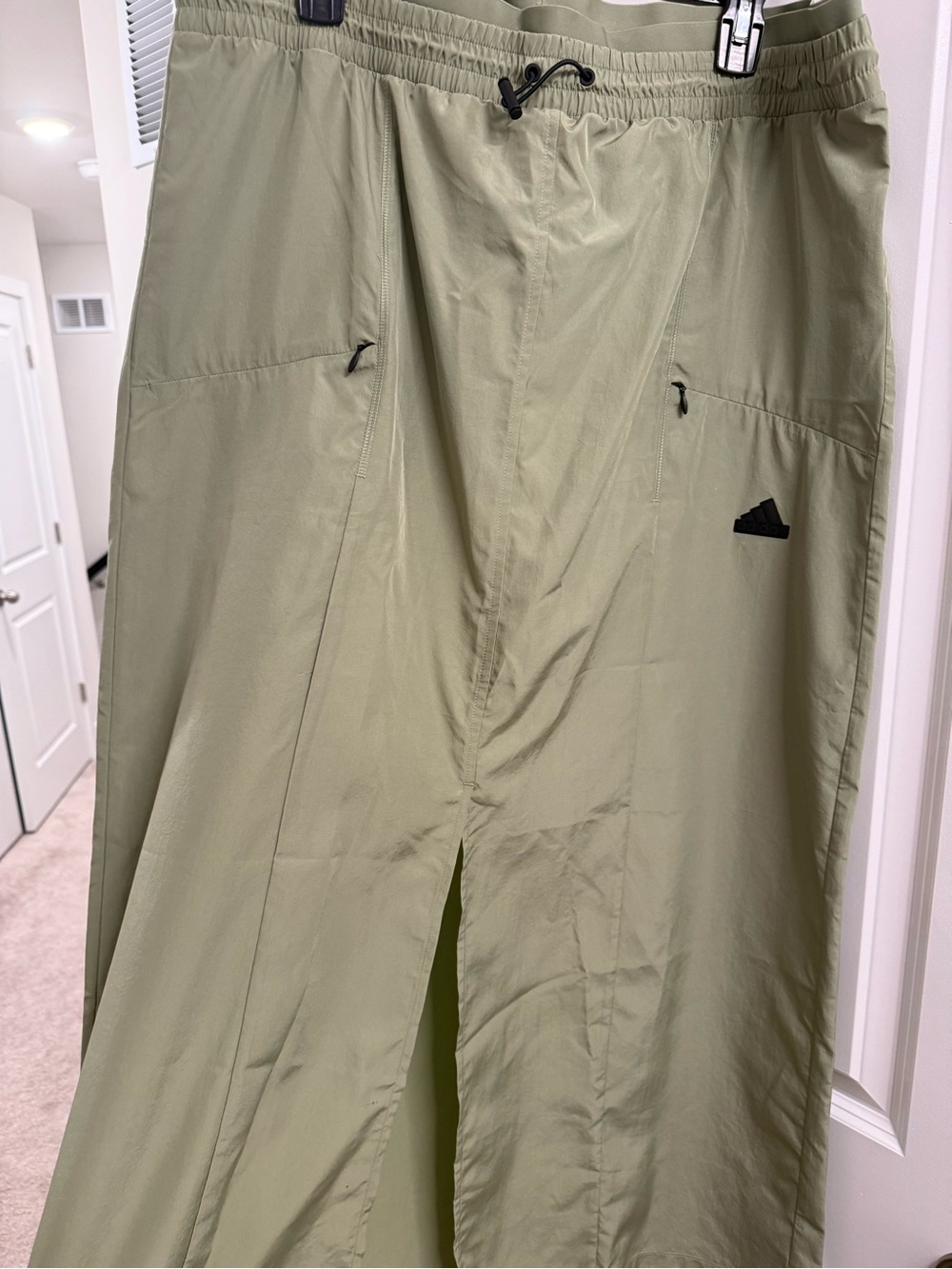 adidas Olive Green Drawstring Waist Skirt